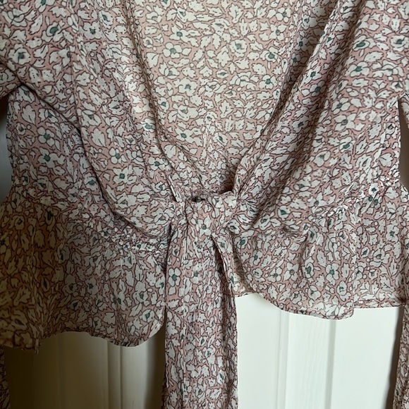 Princess Polly Tie front crop top size 0 - Picture 7 of 8